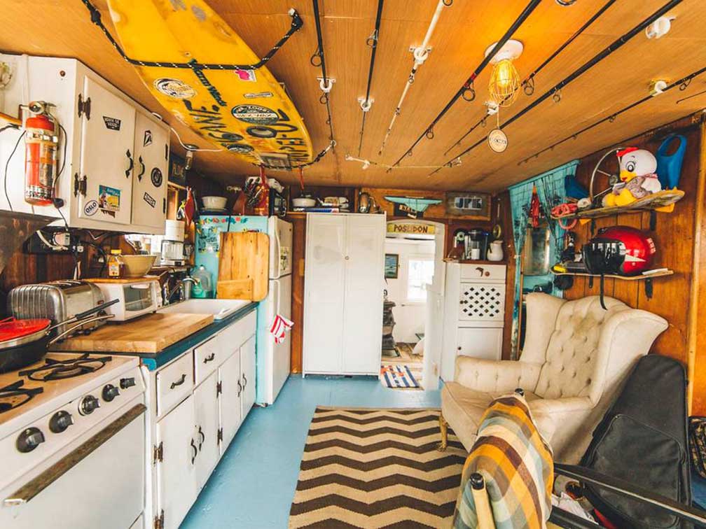 Floating Houseboat Airbnb