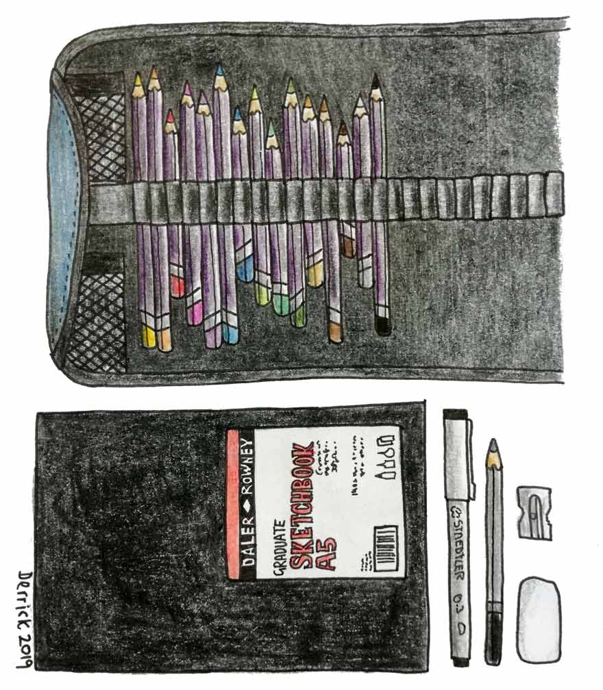 Sketching On The Go - Supplies